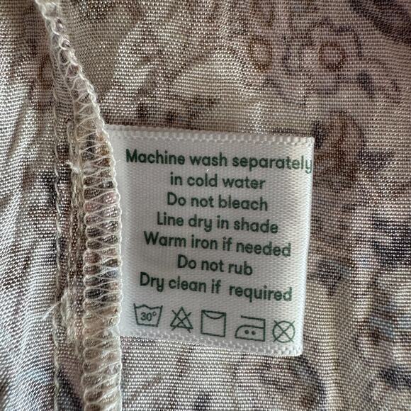 Roller Rabbit Floral V-Neck Long Sleeve Maxi Dress XS-Summer, Cottage, Resort - Picture 10 of 10